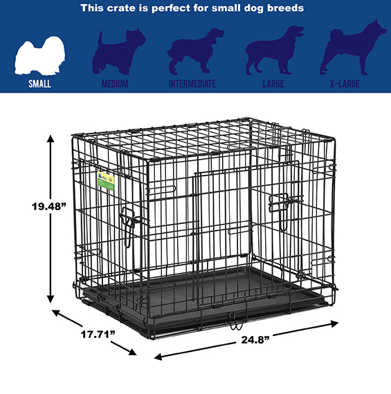 Midwest Contour Crate 2 Door 24 Jeffrey s Natural Pet Foods